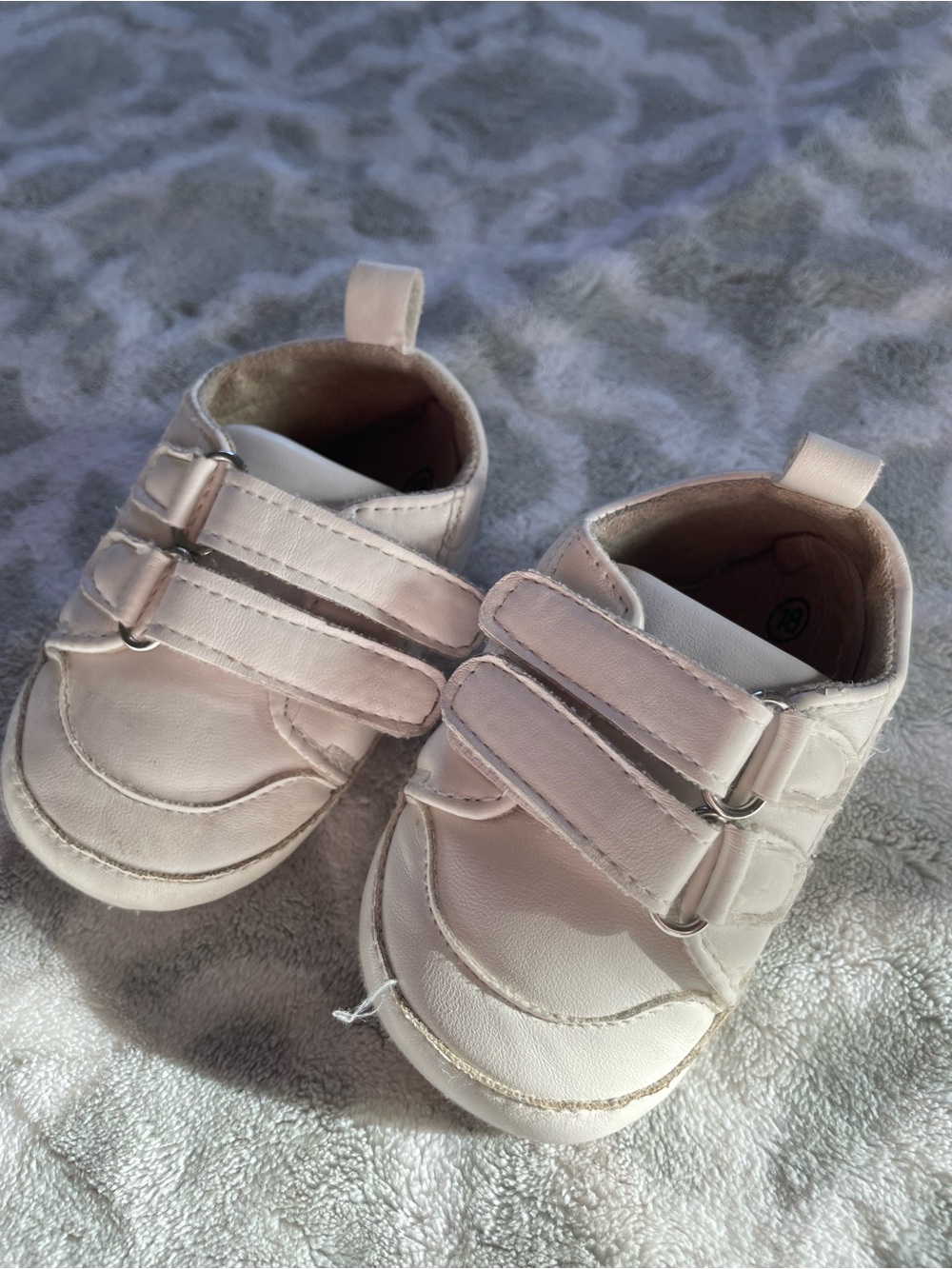 Baby White Velcro Sneakers - Unbranded Kids Shoes